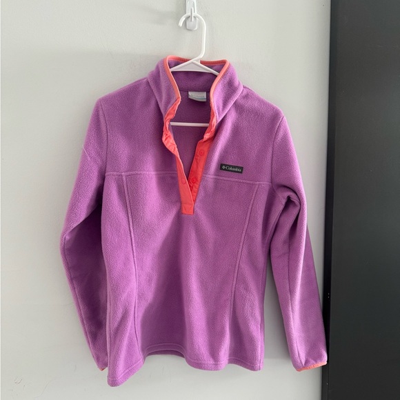 Columbia Tops - Columbia Purple and pink Fleece Sweatshirt